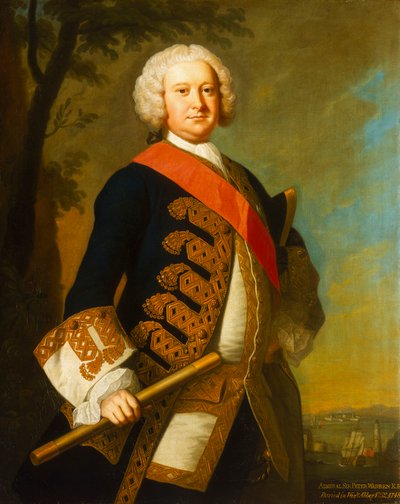 Admirał Sir Peter Warren (1703-1752) autorstwa Thomas Hudson
