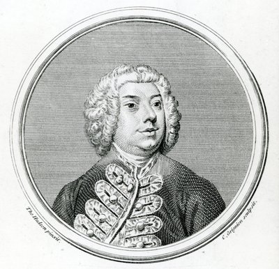 Francesco Bernardi Senesino (1686-1758) (mezzotinta) autorstwa Thomas Hudson