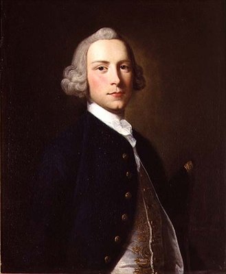 Portret oficera marynarki w mundurze autorstwa Thomas Hudson