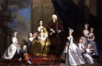 Rodzina Radcliffe, ok. 1738-42 (olej na płótnie) autorstwa Thomas Hudson