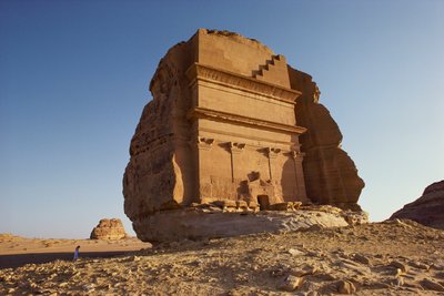 Fragment ruin nabatejskich w Mada