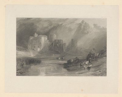 Zamek Kidwelly, Południowa Walia autorstwa Thomas Jeavons