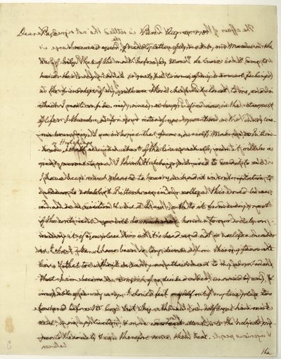 List z autografem podpisany jako minister USA do Francji, do dr Johna Page autorstwa Thomas Jefferson