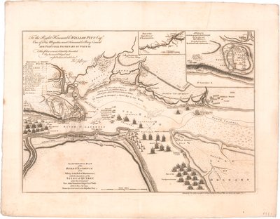 Plan rzeki St. Laurence autorstwa Jeffreysa autorstwa Thomas Jefferys