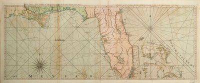 Mapa Florydy autorstwa Thomas Jefferys