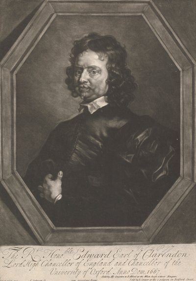 Wielce Czcigodny Edward, hrabia Clarendon autorstwa Thomas Johnson