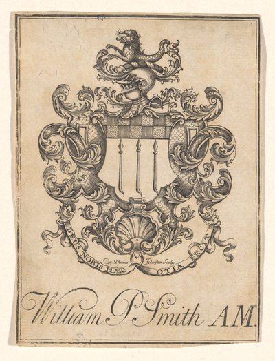 Ekslibris Williama P. Smitha autorstwa Thomas Johnston