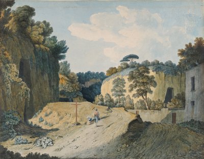Droga w wąwozie niedaleko Neapolu, 1782. autorstwa Thomas Jones