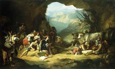 Pracownia Salvator Rosa w Górach Abruzzi, autorstwa Thomas Jones Barker