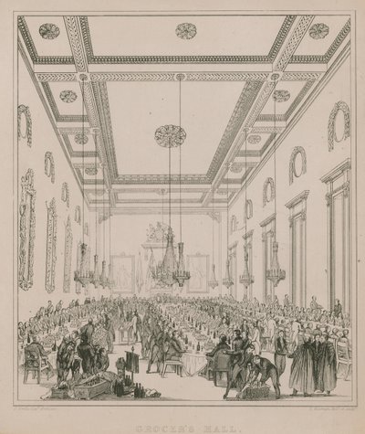 Grocers Hall, Londyn rycina autorstwa Thomas Kearnan