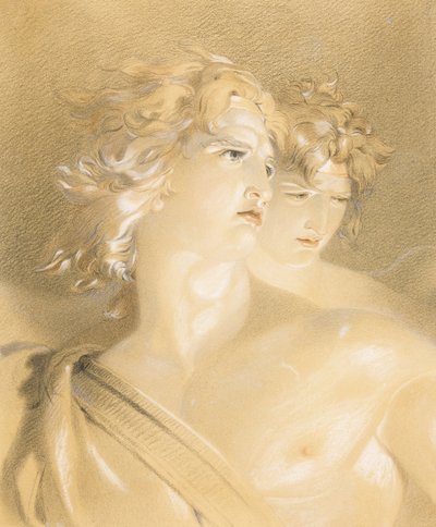 Ange dechu - Szatan jako upadły anioł par Lawrence, Sir Thomas autorstwa Thomas Lawrence