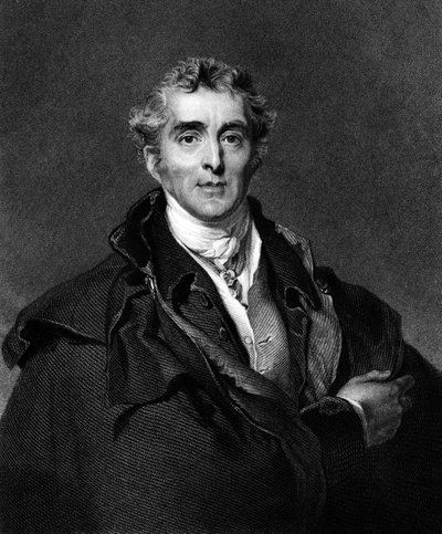 Arthur Wellesley, książę Wellington (1769-1852) brytyjski polityk i oficer (grawerowanie) autorstwa Thomas Lawrence