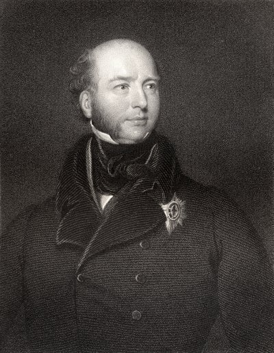 Francis Charles Seymour Conway, 3. markiz Hertford i Yarmouth, grawerowane przez Williama Holla, z „Narodowej Galerii Portretów, tom IV”, wydanej ok. 1835 r. autorstwa Thomas Lawrence