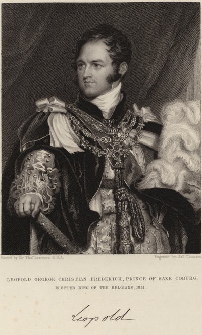 Król Belgii Leopold I autorstwa Thomas Lawrence