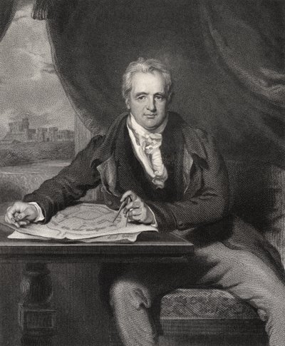 Sir Jeffry Wyatville, grawerowane przez H. Robinsona, z „Narodowej Galerii Portretów, tom V”, wydanej ok. 1835 r. autorstwa Thomas Lawrence