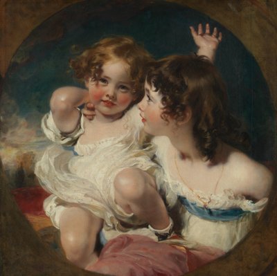 Dzieci z Calmady Emily, 1818-1906 i Laura Anne, 1820-1894, 1823. autorstwa Thomas Lawrence