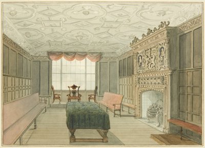 Izba Rady w Szpitalu Św. Piotra, dawniej Mennica (akwarela na papierze) autorstwa Thomas Leeson the Elder Rowbotham