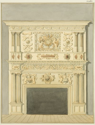 Kominek u Hilliera, ul. Św. Mikołaja (akwarela na papierze) autorstwa Thomas Leeson the Elder Rowbotham