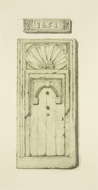 Połowa Wielkiej Bramy do „Jagnięcej Karczmy”, West Street (akwarela na papierze) autorstwa Thomas Leeson the Elder Rowbotham
