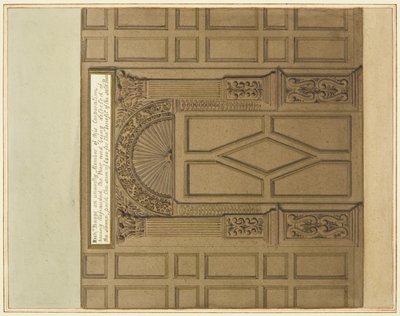 Drzwi Wewnętrzne Wielkiej Sali Mennicy, obecnie Szpital Św. Piotra (akwarela na papierze) autorstwa Thomas Leeson the Elder Rowbotham