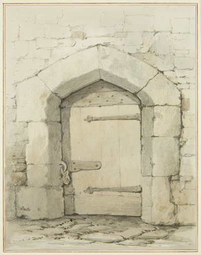 Old Arch and Doorway in Tower Lane naprzeciwko Vestry of St John