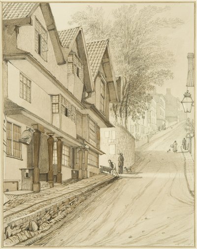 Wzgórze św. Michała (akwarela na papierze) autorstwa Thomas Leeson the Elder Rowbotham