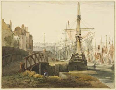 Niedopałki, w pobliżu doku Tomsa (Grobowców) autorstwa Thomas Leeson the Elder Rowbotham