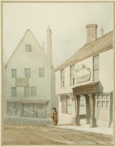 „Wschodzące słońce”, Castle Ditch (akwarela na ołówku na papierze) autorstwa Thomas Leeson the Elder Rowbotham