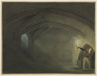 Rzekoma „Krypta kościoła św. Leonarda” (akwarela na papierze) autorstwa Thomas Leeson the Elder Rowbotham