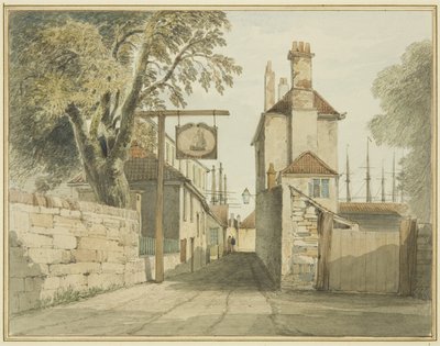 Droga z bagien Canona do tyłków patrzących na wschód (akwarela na papierze) autorstwa Thomas Leeson the Elder Rowbotham