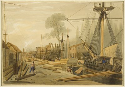 Dok Tomsa (Grobowce), Bagno Canona autorstwa Thomas Leeson the Elder Rowbotham