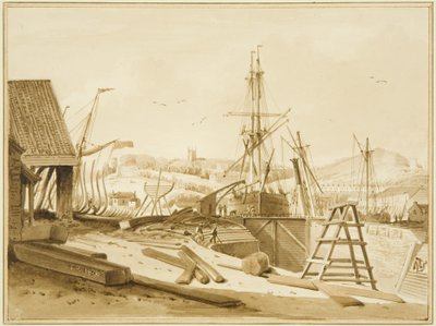 Zachodnia stacja dokująca do wappingu autorstwa Thomas Leeson the Elder Rowbotham