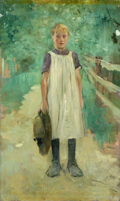 Dziewczyna z farmy, 1895 autorstwa Thomas Ludwig Herbst