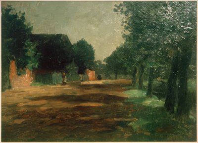 Wiejska ulica w Siethwende autorstwa Thomas Ludwig Herbst