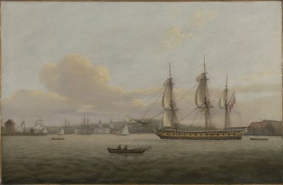 HMS "Pomone" u wybrzeży Greenwich autorstwa Thomas Luny