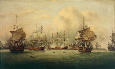 Bitwa na Dogger Bank, 5 sierpnia 1781 r. autorstwa Thomas Luny