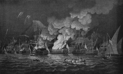 Obrona Gibraltaru, c1785 autorstwa Thomas Luny