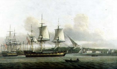 „Leda” w dwóch pozycjach poza Greenwich autorstwa Thomas Luny