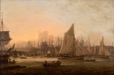 "Basen londyński", ok. 1805 r. autorstwa Thomas Luny