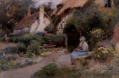 Przy drzwiach domku autorstwa Thomas Mackay