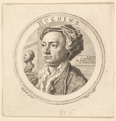Portret Williama Hugginsa, tłumacza Ariosta, 1760. autorstwa Thomas Major