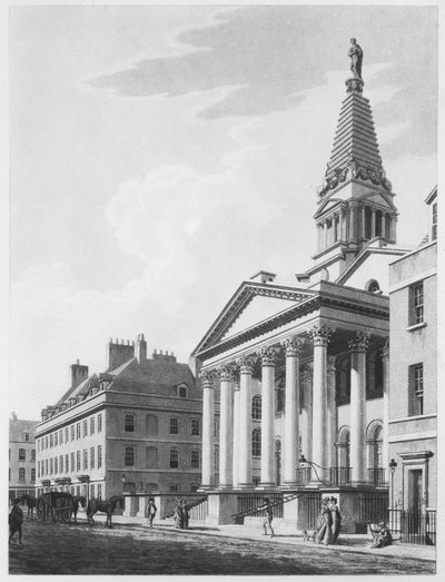 St Georges Bloomsbury, 1799 autorstwa Thomas Malton Jnr.