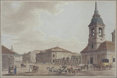Aleja Litejny w Petersburgu, 1790 autorstwa Thomas Malton the Elder