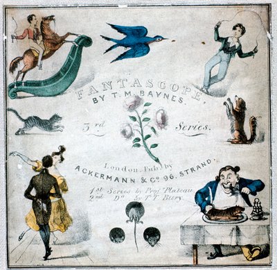 Broszura instrukcji do Fantascope, 1833. autorstwa Thomas Mann Baynes