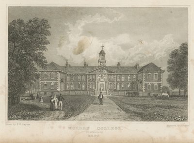 Ludzie na terenie Morden College autorstwa Thomas Mann Baynes