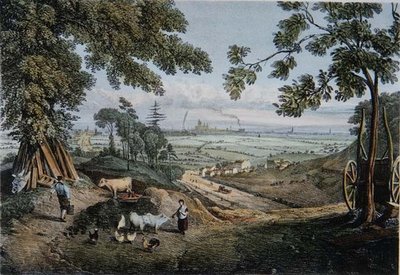 Widok ze zboczy Highgate Archway autorstwa Thomas Mann Baynes