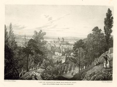 Widok na Greenwich z Blackheath Point, Londyn autorstwa Thomas Mann Baynes