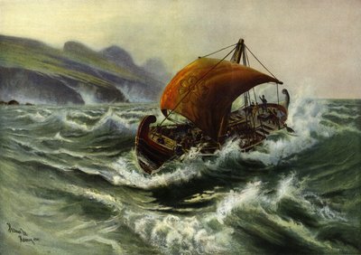 Fenicjanie odwiedzający Starą Anglię autorstwa Thomas Marie Madawaska Hemy