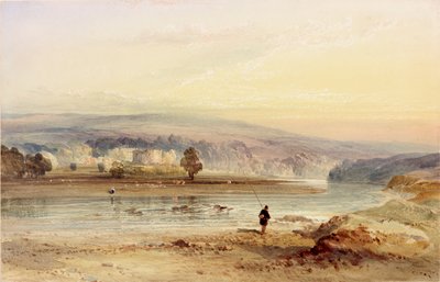 Zamek Bellister, Northumberland (kolor nadwozia) autorstwa Thomas Miles II Richardson