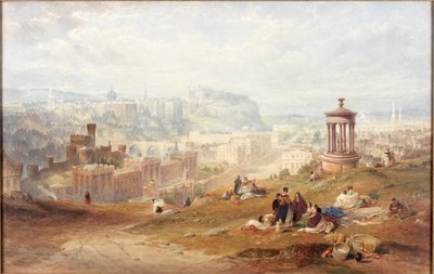 Edynburg z Calton Hills (akwarela na papierze) autorstwa Thomas Miles Richardson